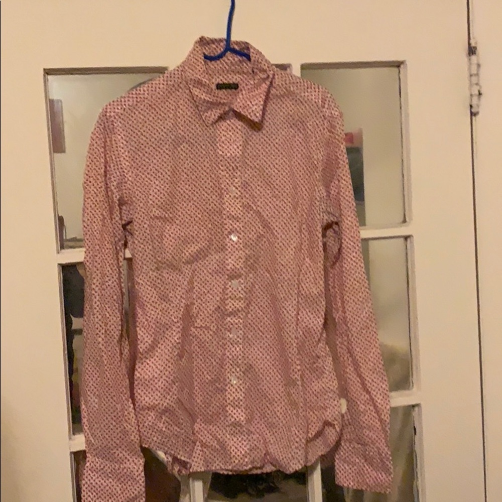 Cotton ditsy print shirt